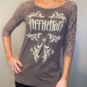 Affliction, 3/4 sleeve